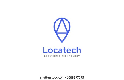 Simple abstract logo or icon pin location