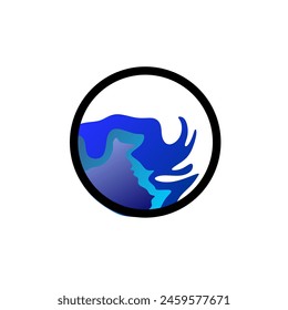 Imagen abstracta simple del logotipo para la marca de la compañía u otro 