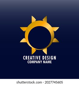 Logotipo abstracto simple con diseño de concepto mandala, diseño de fondo de concepto de ilustración ligera plantilla abstracta
