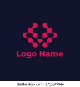 Simple abstract logo template vector