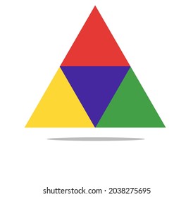 Simple abstract logo triangle with modern concept template available useable for business and company