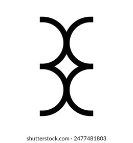 simple abstract logo vector illustration design