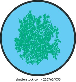 Simple abstract map illutration vector