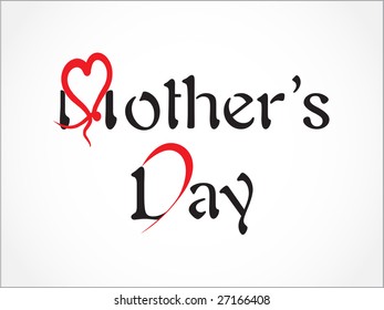 simple abstract mother day vector background