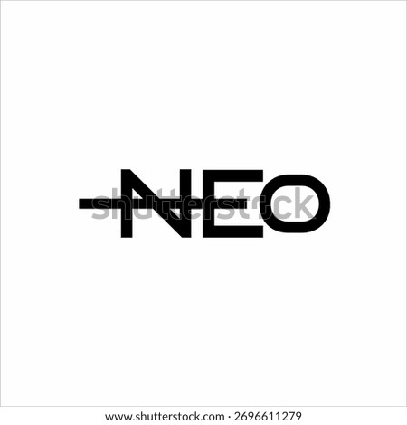 Simple abstract "Neo" word design.
