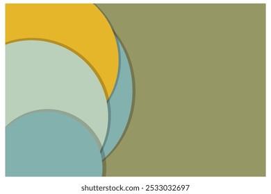 Fondo de desnudo abstracto simple en colores pastel. Dibujado a mano doodle Formas y círculo. Plantilla de medios sociales Ilustración vectorial moderna de moda. Plantilla de belleza delicada de negocios de Vector plano