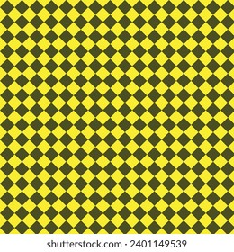 simple abstract olive color rounded rectangle check pattern on yellow color background