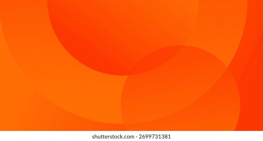 Arrière-plan abstrait simple orange avec cercles en couches simples
