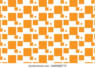 Modelo abstracto simple del bloque cuadrado del color naranja grande al Pequeño 