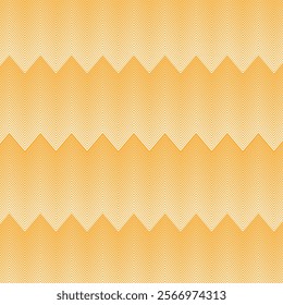 simple abstract orange colour thik to thin horizontal zig zac line pattern