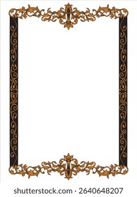 Simple Abstract Ornamental Border Decorative Vector