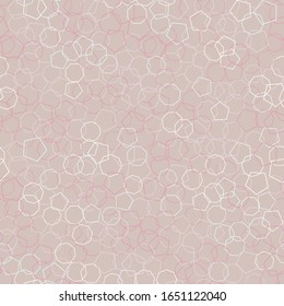simple abstract pale pink texture seamless vector pattern with geometric shapes