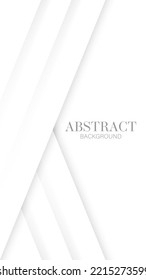 Simple abstract paper cut background in white. Vector illustration.