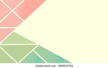 Vector abstracto simple de fondo geométrico pastel
