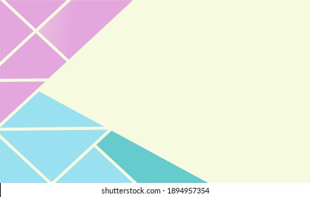 Simple abstract pastel geometric backgrounds vector