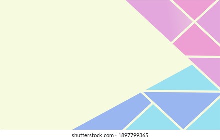 Simple abstract pastel geometric backgrounds vector