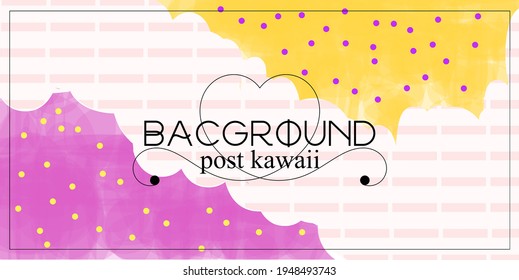 Simple abstract pattern background design, with a touch of color to give it a fresh look