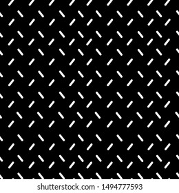 Simple abstract pattern. Black background, white sticks. Print is well suited for textiles, Wallpaper, packaging.