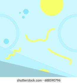 Simple Abstract Pattern. Colors of the Sky.