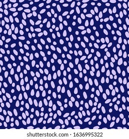 Simple abstract pattern. Dark background, bright light spots, snow, flakes. The print is well suited for textiles, Wallpaper, and packaging.
