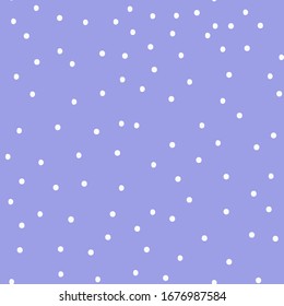 Simple abstract pattern. Gently lilac background, white dots. The print is well suited for textiles, Wallpaper and packaging.