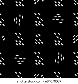 simple abstract patterns; seamless vector paper; in memphis style with hand drawn doodle elements; black and white