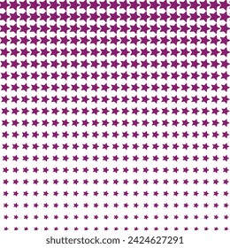 simple abstract plum color small star halftone blend pattern