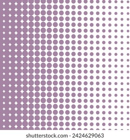 simple abstract plum color small circle polka dot halftone blend pattern