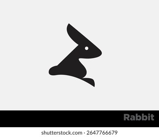 simples abstrato ícone de logotipo de coelho símbolo modelo ilustração inspiração
