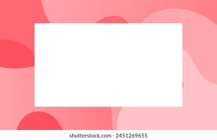 Simple abstract red background. Wallpaper design for social media posts. Paper background in minimal trendy flat style with copy space for text.