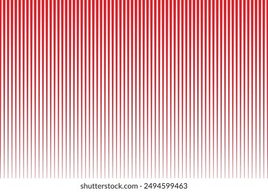  simple abstract red color creative thin to thick vertical line pattern art a red line with white lines