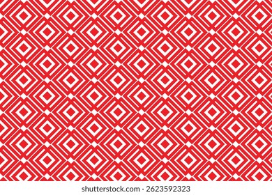 simple abstract red color creative geometric small square pattern that can be used as a background or texture geometric diamond pattern in red and white