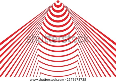 simple abstract red color creative geometric pattern design red lines convergence