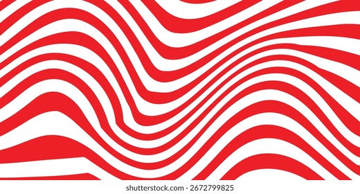  simple abstract red color distort wavy line pattern a white background with red lines. eps 10 vector
