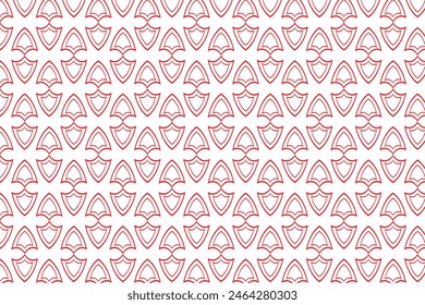 simple abstract red color geometric pattern seamless pattern of red and white geometric shapes on a white background