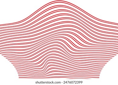  simple abstract red color geometric wavy line pattern a red abstract pattern with lines in red