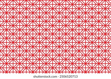 Modelo geométrico abstracto creativo del patrón geométrico de la caja neta del color rojo con un patrón geométrico rojo