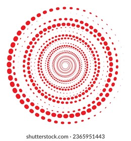 simple abstract red color polka dot pattern