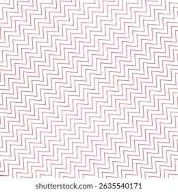motif simple abstrait en zigzag diagonal de couleur rouge sur fond blanc