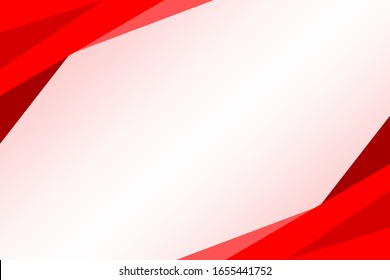 Simple Abstract Red Geometric Background with White Space for Text Design Template Vector