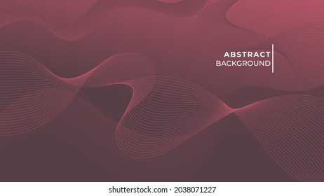 simple abstract red line background