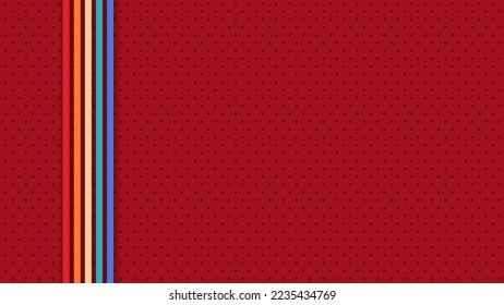 Simple abstract retro futuristic design in 1970's 1980's 1960's style with colorful lines. Vector illustration. Funky technology background.