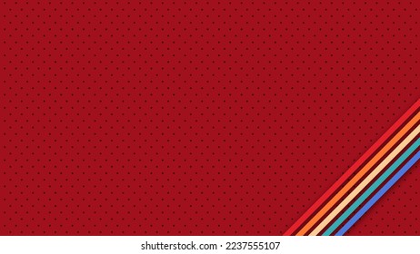 Simple abstract retro futuristic design in 1970's 1980's 1960's style with colorful lines. Vector illustration. Funky technology background.