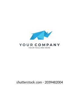simple abstract rhino logo Designs vector