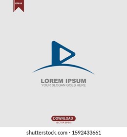 Simple abstract right arrow concept logo vector design