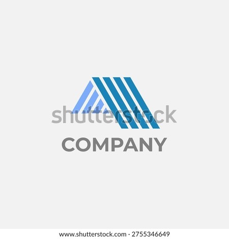 Simple abstract roofing logo design. Roof logo template. Roofing vector symbol.