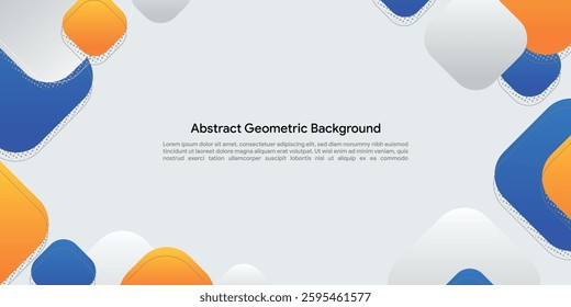 Simple Abstract Rounded Square Background