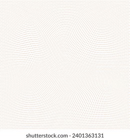 simple abstract seamlees orenge dark color small polka dot circle wavy distort pattern