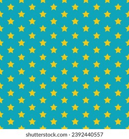 simple abstract seamlees yellow color star pattern