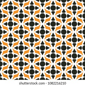 simple abstract seamless floral ornament pattern background